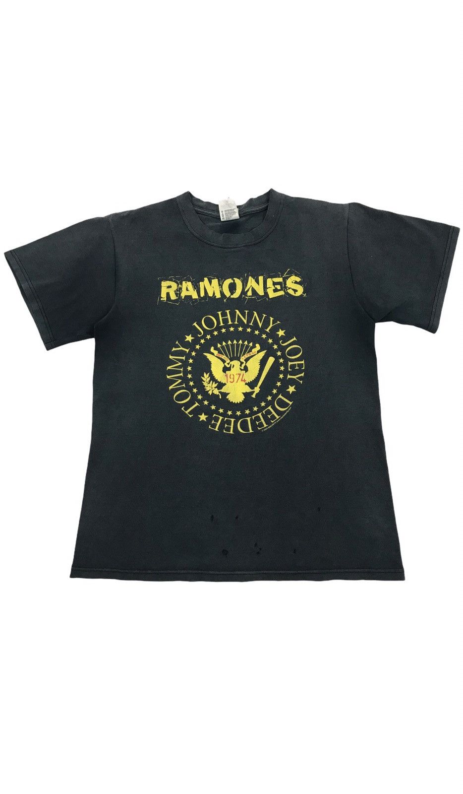 Band Tees × Vintage Vintage Y2K RAMONES distressed promo t-shirt Size US S / EU 44-46 / 1 - 1 Thumbnail