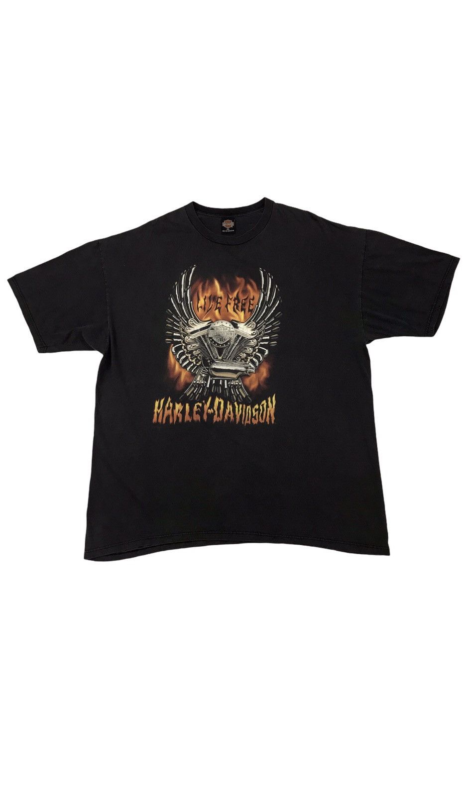 Vintage HARLEY DAVIDSON orange country