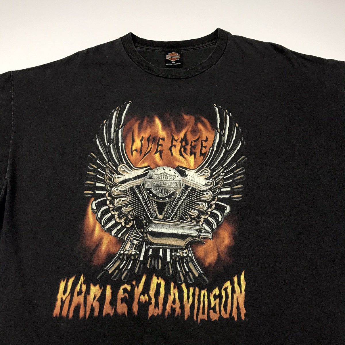 Harley Davidson × Vintage Vintage HARLEY DAVIDSON orange country Size US XXL / EU 58 / 5 - 3 Thumbnail