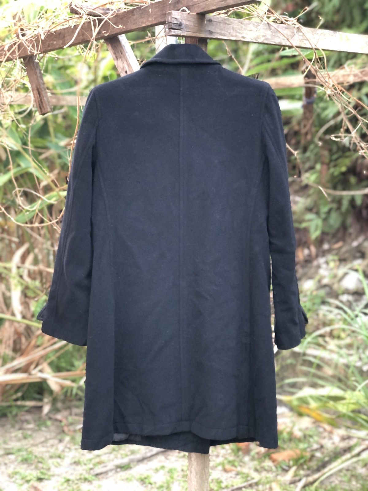 Japanese Brand Vintage 80's Wool Coat Double Breasted by Nice Claup Co, LTD Size US XS / EU 42 / 0 - 4 Thumbnail