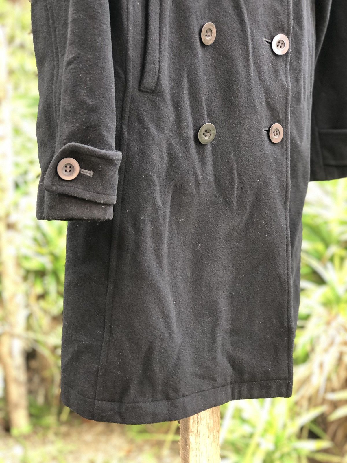 Japanese Brand Vintage 80's Wool Coat Double Breasted by Nice Claup Co, LTD Size US XS / EU 42 / 0 - 3 Thumbnail