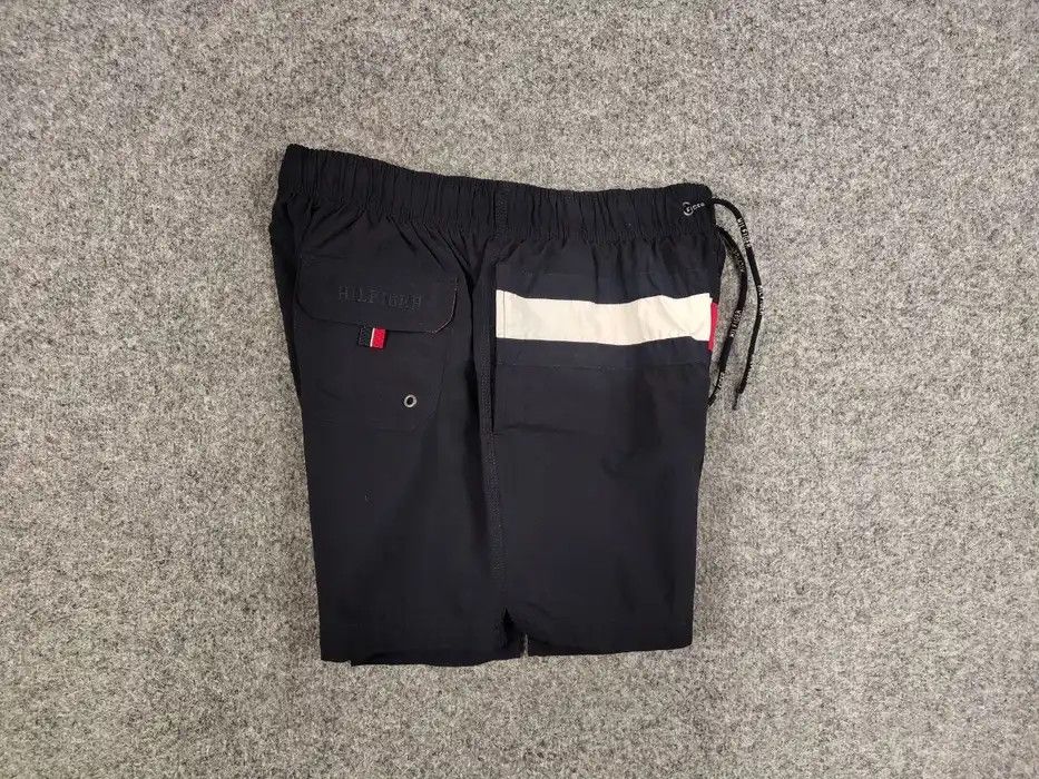 Tommy Hilfiger Vintage Tommy Hilfiger Nylon Dark Blue Logo Shorts Size US 31 - 4 Thumbnail