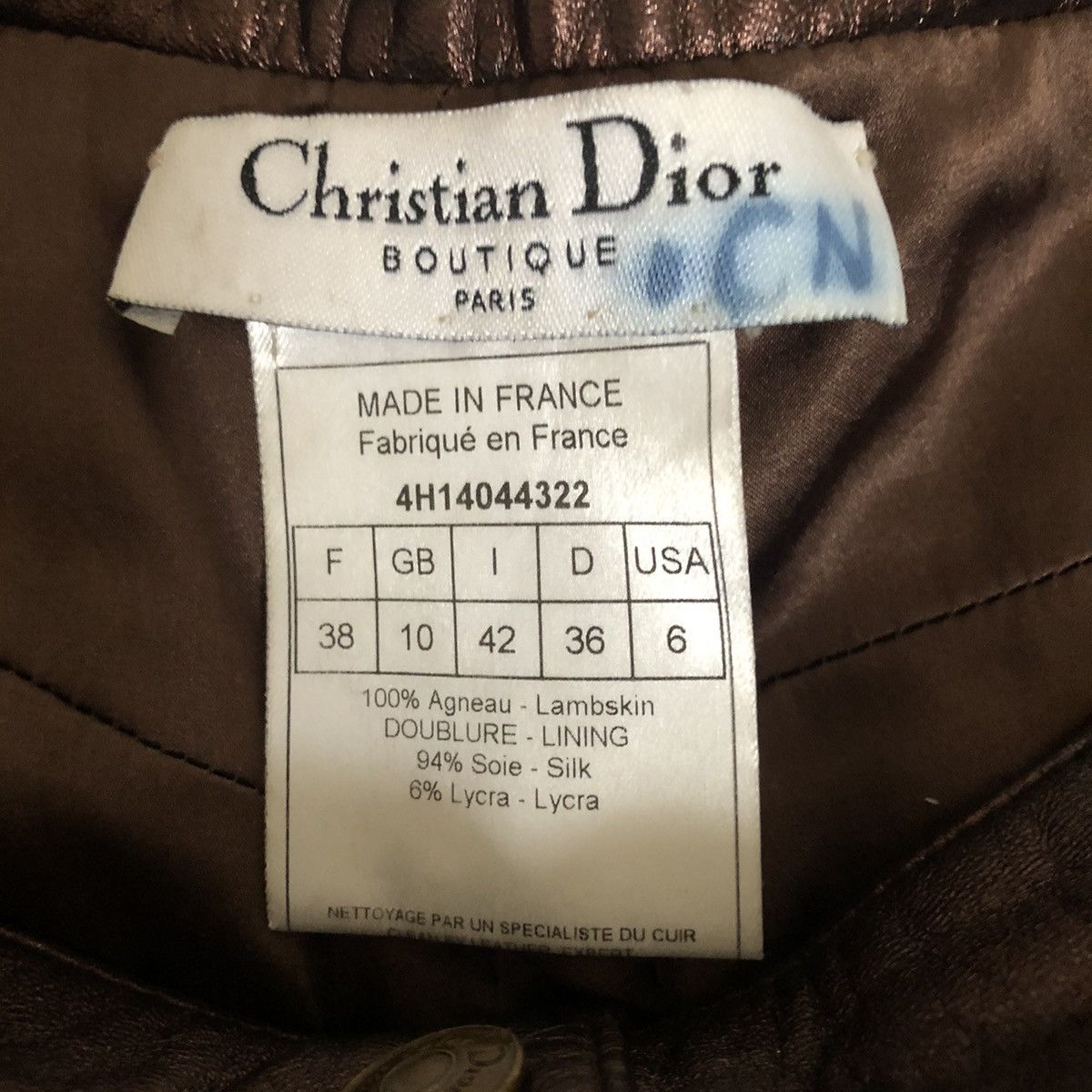 Dior × John Galliano Christian Dior Galliano Era Fall 2004 Vintage Leather Pants Size 28" / US 6 / IT 42 - 4 Thumbnail