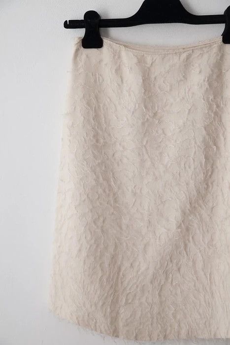Helmut Lang Raw silk mini skirt Size 27" / US 4 / IT 40 - 4 Thumbnail