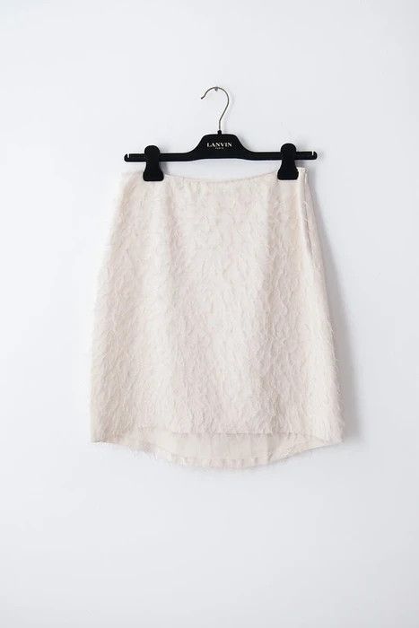 Helmut Lang Raw silk mini skirt Size 27" / US 4 / IT 40 - 1 Thumbnail