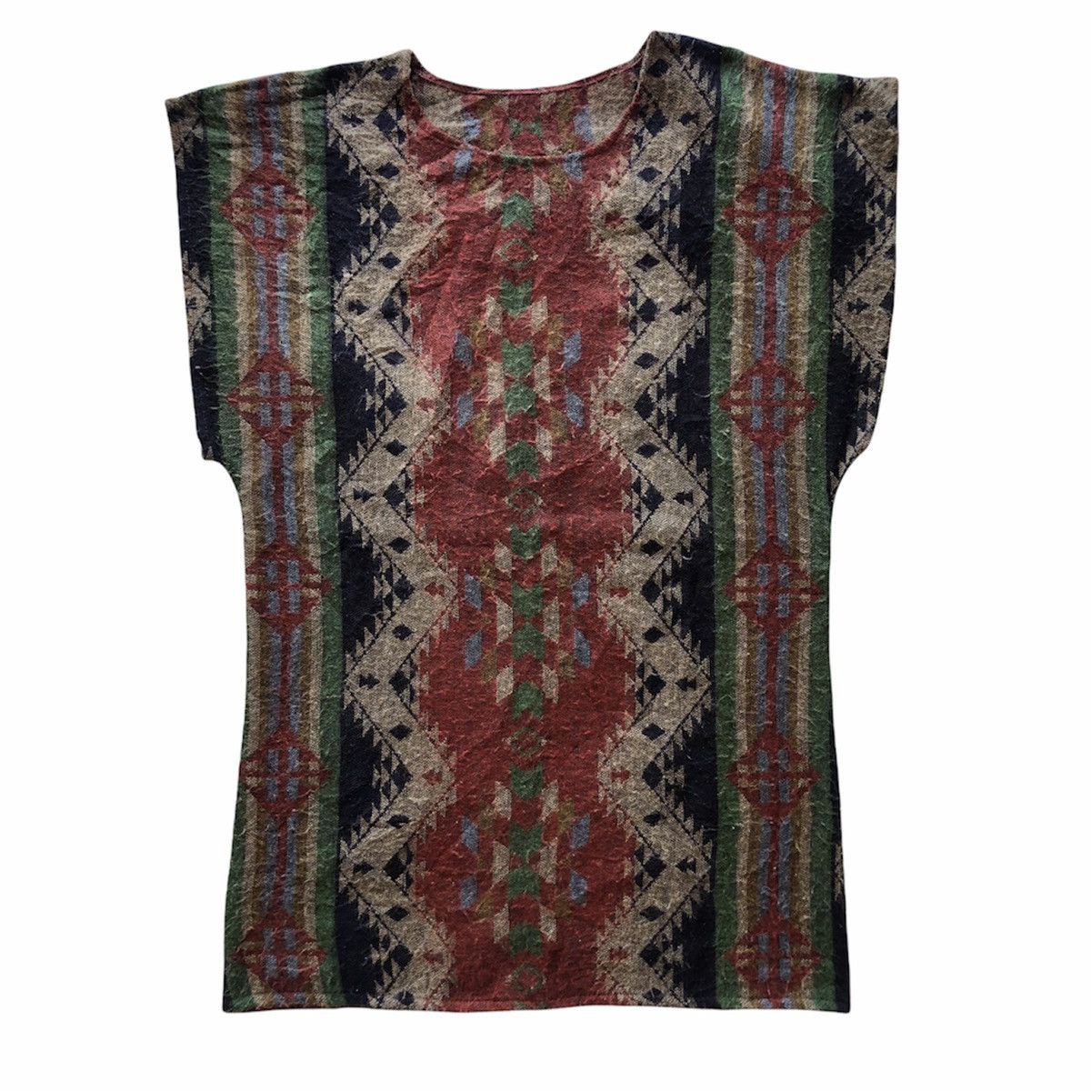 Native Vintage 90's Navajo Pullover Sleeveless Size US M / EU 48-50 / 2 - 1 Thumbnail