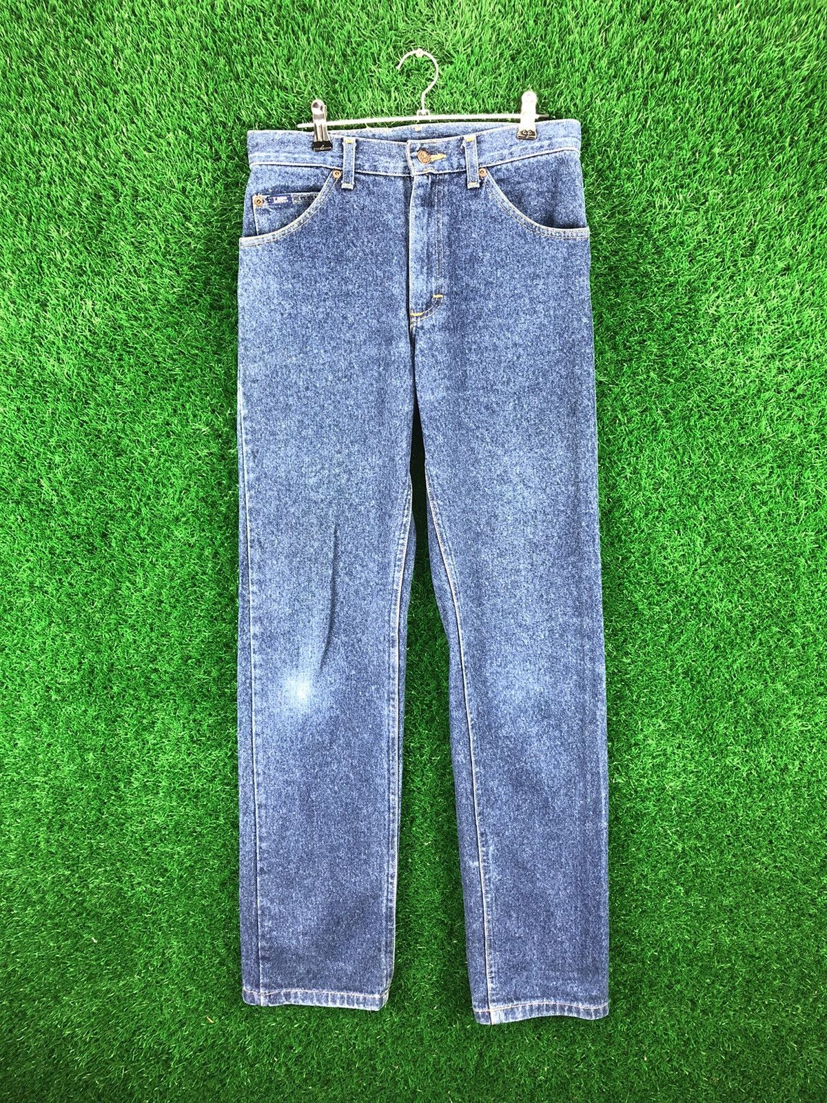 image of Vintage 90's Lee Genuine Denim Pants Made In Usa in Blue Denim, Men's (Size 29)