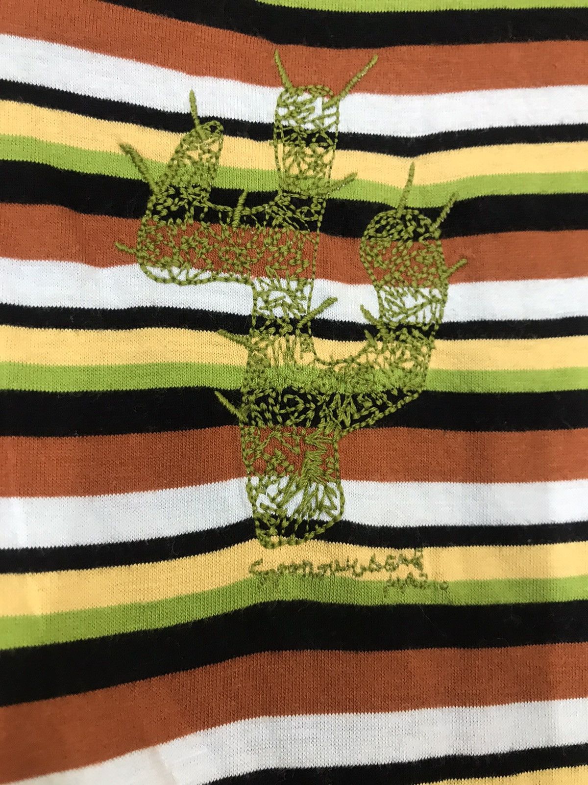 Hai Sporting Gear × Issey Miyake ‼️VINTAGE HAI SPORTING GEAR STRIPE TSHIRT embroidery castus ‼️ Size US M / EU 48-50 / 2 - 2 Thumbnail