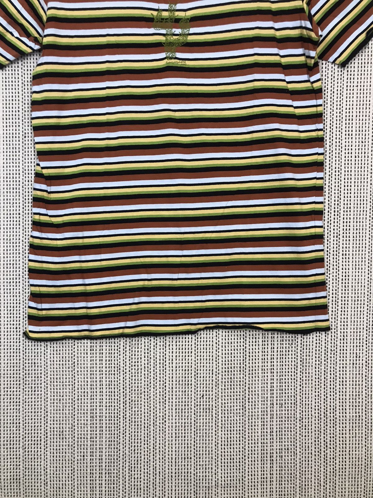 Hai Sporting Gear × Issey Miyake ‼️VINTAGE HAI SPORTING GEAR STRIPE TSHIRT embroidery castus ‼️ Size US M / EU 48-50 / 2 - 7 Thumbnail