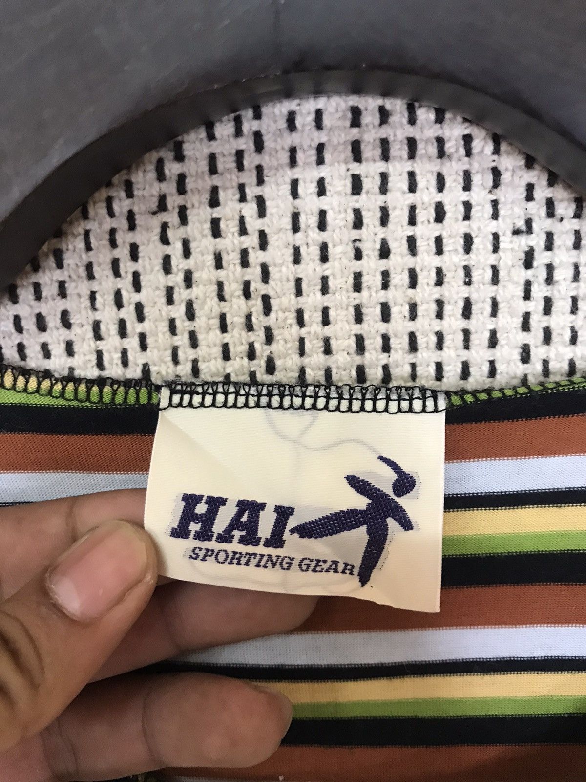 Hai Sporting Gear × Issey Miyake ‼️VINTAGE HAI SPORTING GEAR STRIPE TSHIRT embroidery castus ‼️ Size US M / EU 48-50 / 2 - 6 Thumbnail