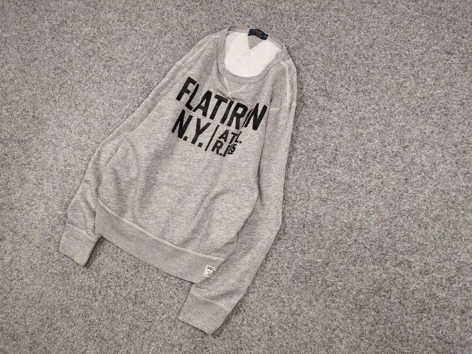 Polo Ralph Lauren Polo Ralph Lauren Flatiron N.Y. Logo Crew Check Sweatshirt Size US M / EU 48-50 / 2 - 2 Thumbnail