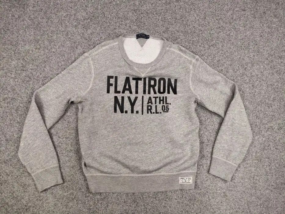 Polo Ralph Lauren Polo Ralph Lauren Flatiron N.Y. Logo Crew Check Sweatshirt Size US M / EU 48-50 / 2 - 6 Thumbnail