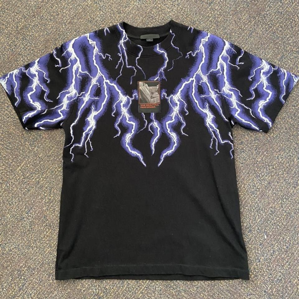 image of Alexander Wang Lightning Collage Tee in Black, Men's (Size Small)