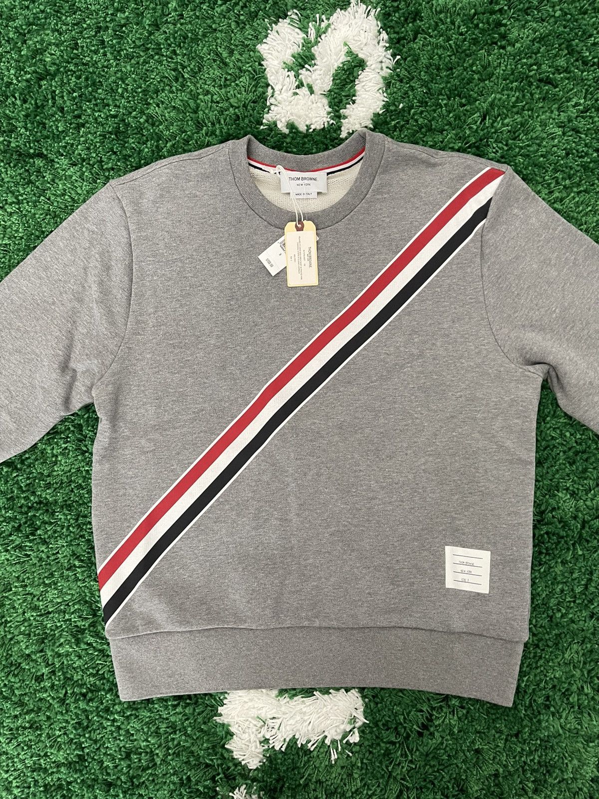Thom Browne Thom Browne Logo Print Sweater size 3 Size US L / EU 52-54 / 3 - 2 Thumbnail