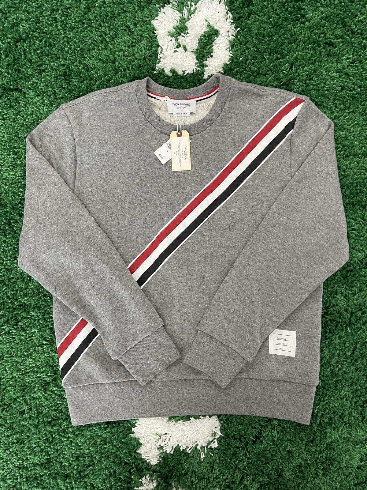 Thom Browne Thom Browne Logo Print Sweater size 3 Size US L / EU 52-54 / 3 - 1 Thumbnail