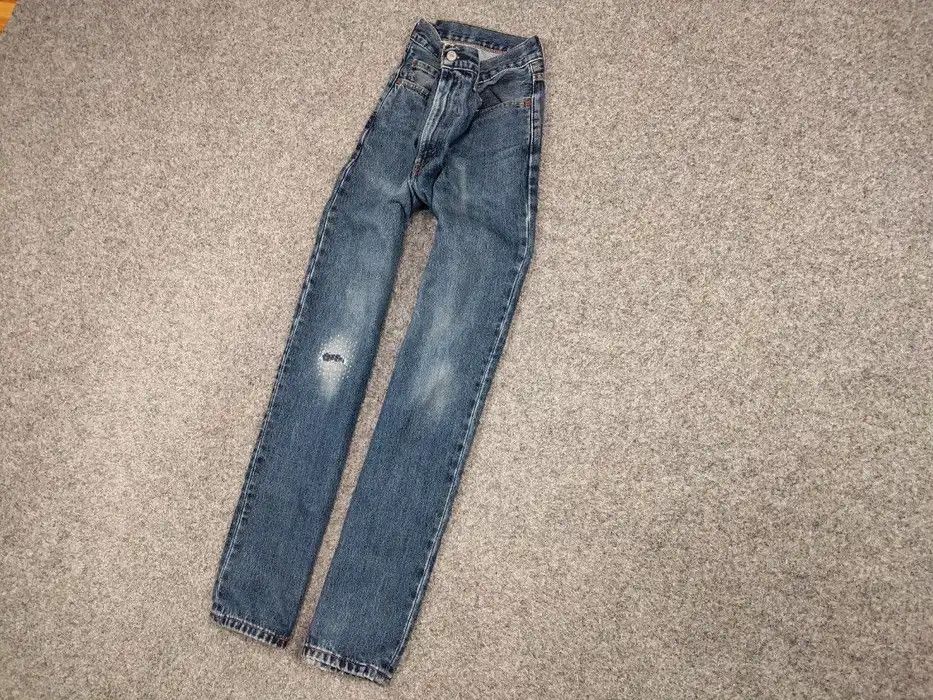Levi's Vintage 90's Levis 550 Distressed Denim Blue Men's Jeans Size US 33 - 2 Thumbnail