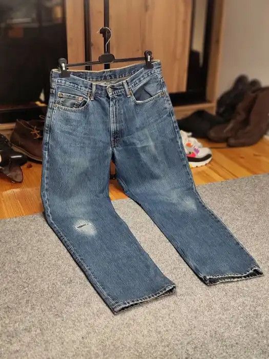 Levi's Vintage 90's Levis 550 Distressed Denim Blue Men's Jeans Size US 33 - 10 Thumbnail