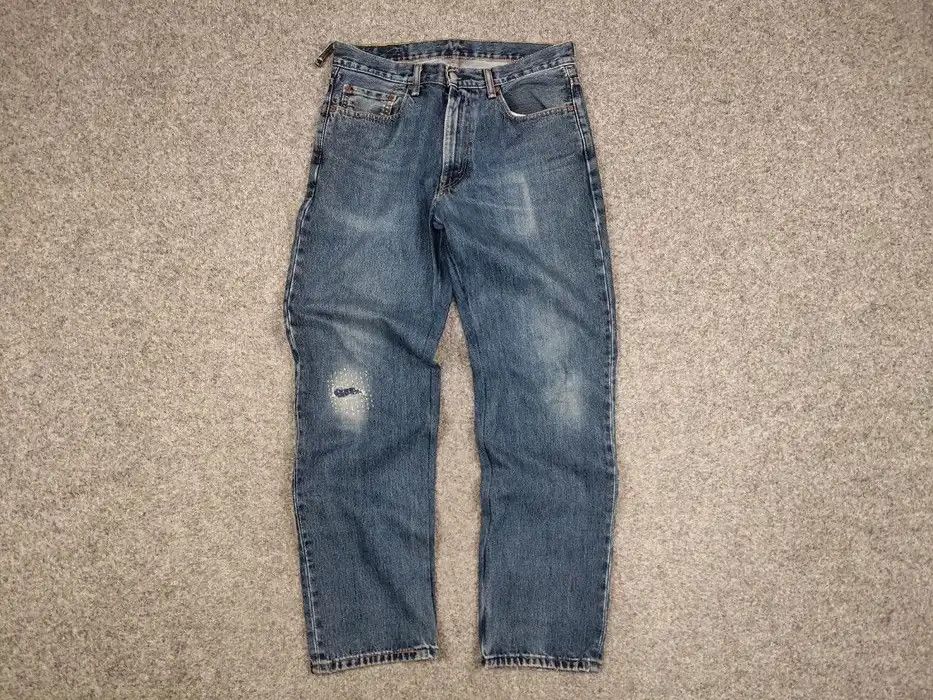 Levi's Vintage 90's Levis 550 Distressed Denim Blue Men's Jeans Size US 33 - 5 Thumbnail