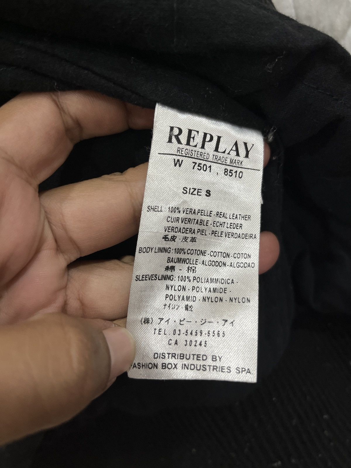 Replay (Jjj). REPLAY HYPEBEAST GENUINE LEATHER JACKET Size US S / EU 44-46 / 1 - 5 Thumbnail