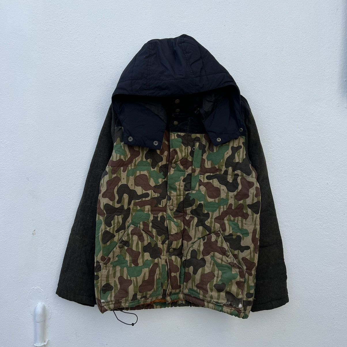 Japanese Brand RARE CAMO STYLE DESIGN HOODIE JACKET PHATEE WEAR Size US L / EU 52-54 / 3 - 7 Thumbnail