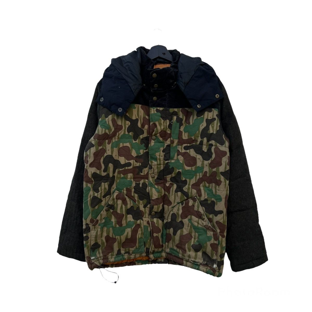 Japanese Brand RARE CAMO STYLE DESIGN HOODIE JACKET PHATEE WEAR Size US L / EU 52-54 / 3 - 1 Thumbnail