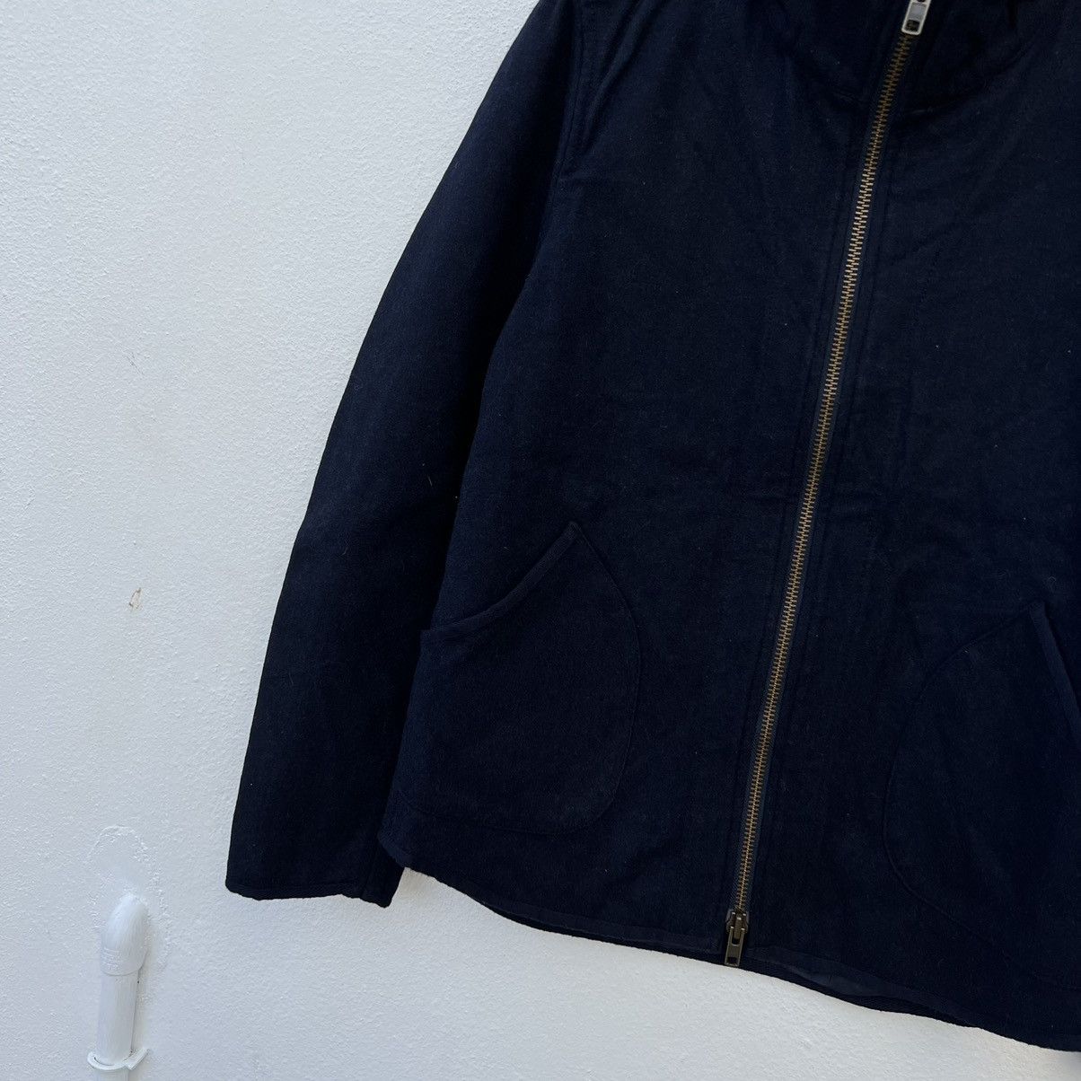 Japanese Brand VINTAGE BOSTON NINE WOOL ZIPPER JACKET INSPIRED ISSEY MIYAKE Size US M / EU 48-50 / 2 - 3 Thumbnail