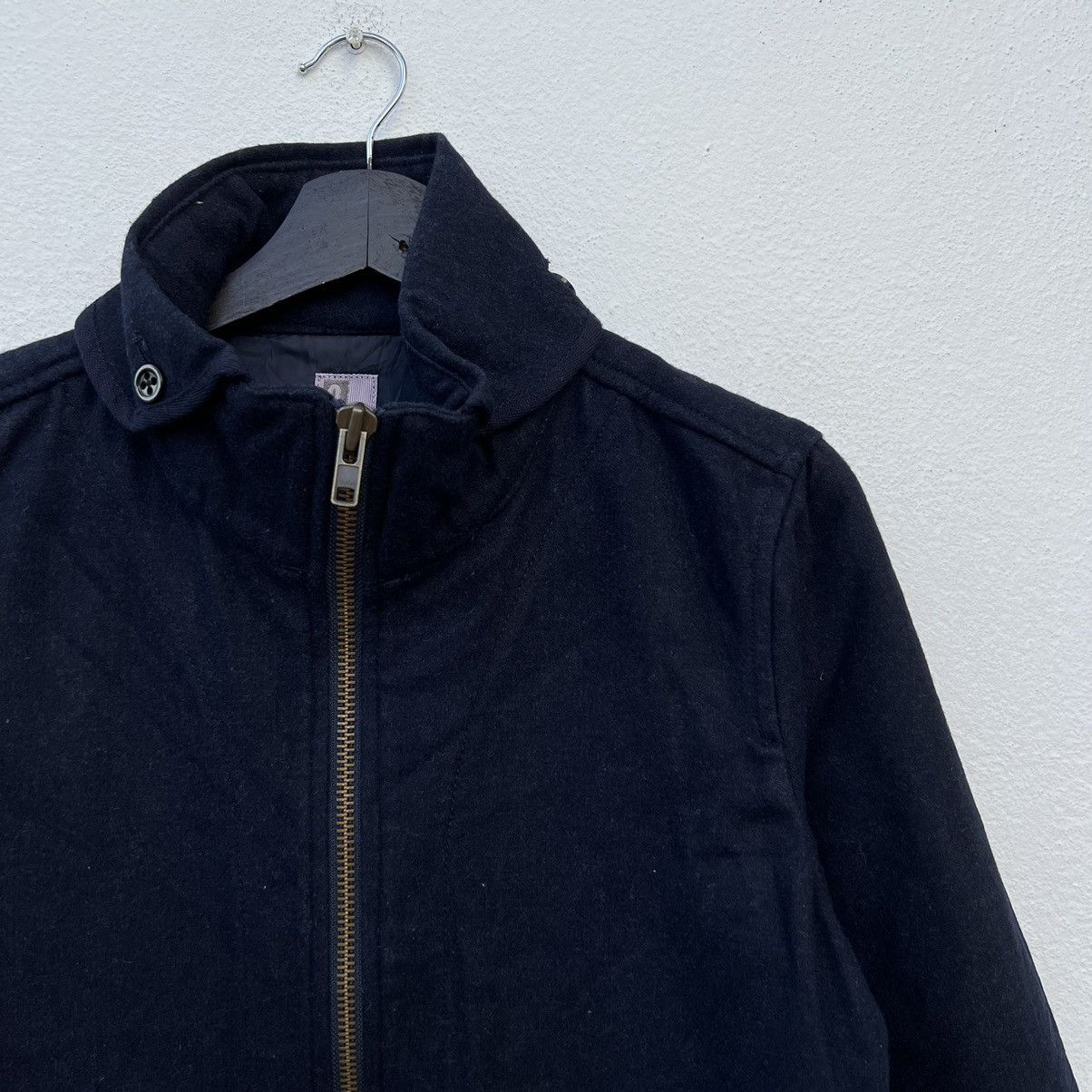 Japanese Brand VINTAGE BOSTON NINE WOOL ZIPPER JACKET INSPIRED ISSEY MIYAKE Size US M / EU 48-50 / 2 - 5 Thumbnail