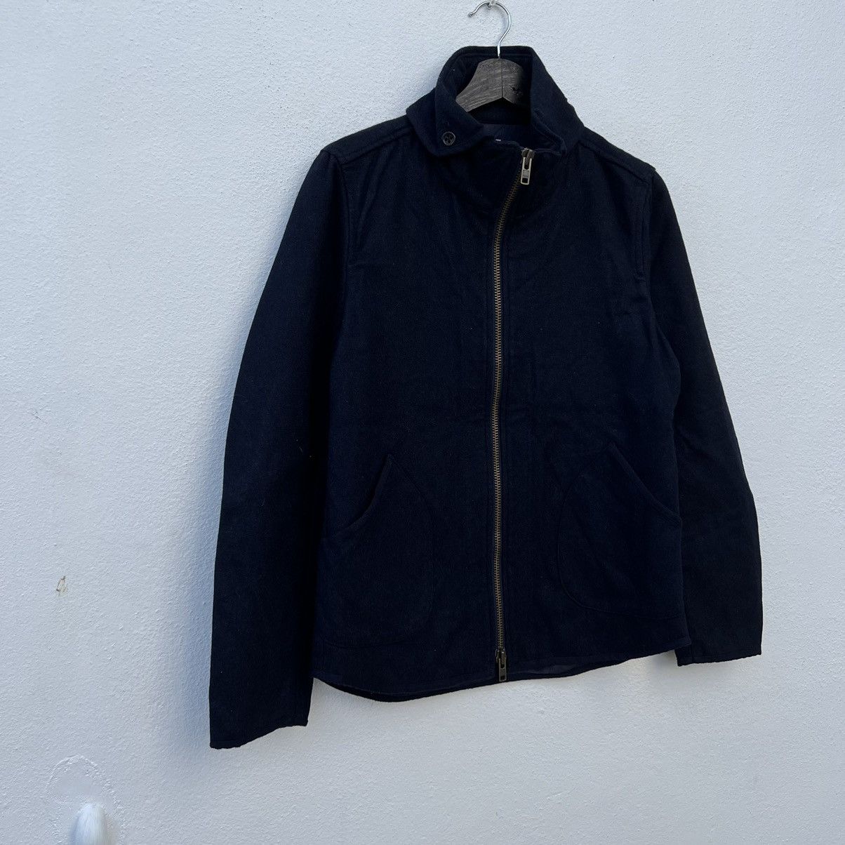 Japanese Brand VINTAGE BOSTON NINE WOOL ZIPPER JACKET INSPIRED ISSEY MIYAKE Size US M / EU 48-50 / 2 - 4 Thumbnail