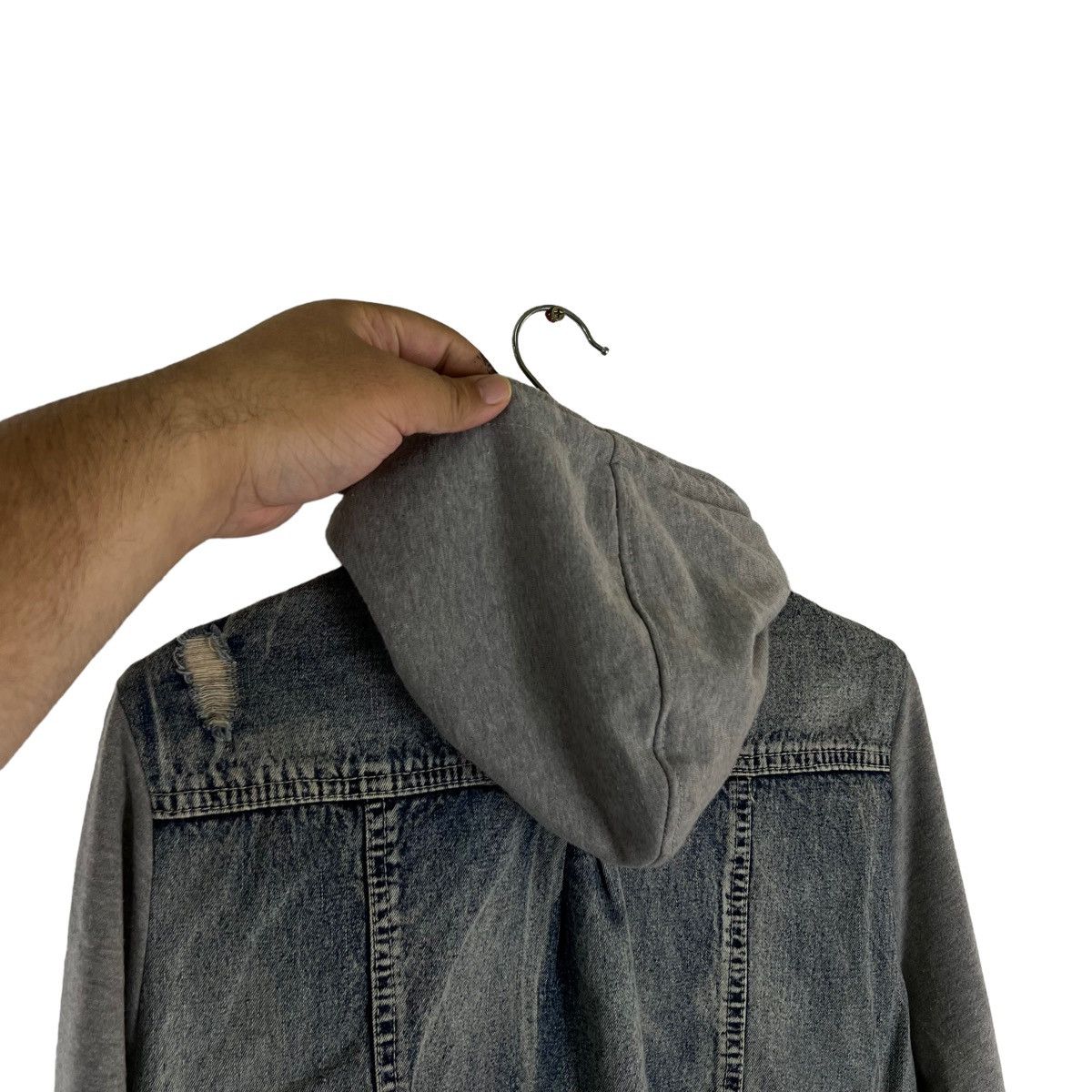 Japanese Brand DENIM JACKET HOODIE DIG DEE JAPAN ISSEY MIYAKE DESIGN Size US L / EU 52-54 / 3 - 10 Thumbnail