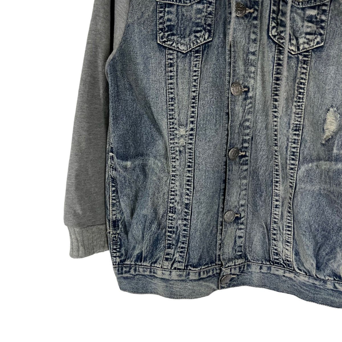Japanese Brand DENIM JACKET HOODIE DIG DEE JAPAN ISSEY MIYAKE DESIGN Size US L / EU 52-54 / 3 - 3 Thumbnail