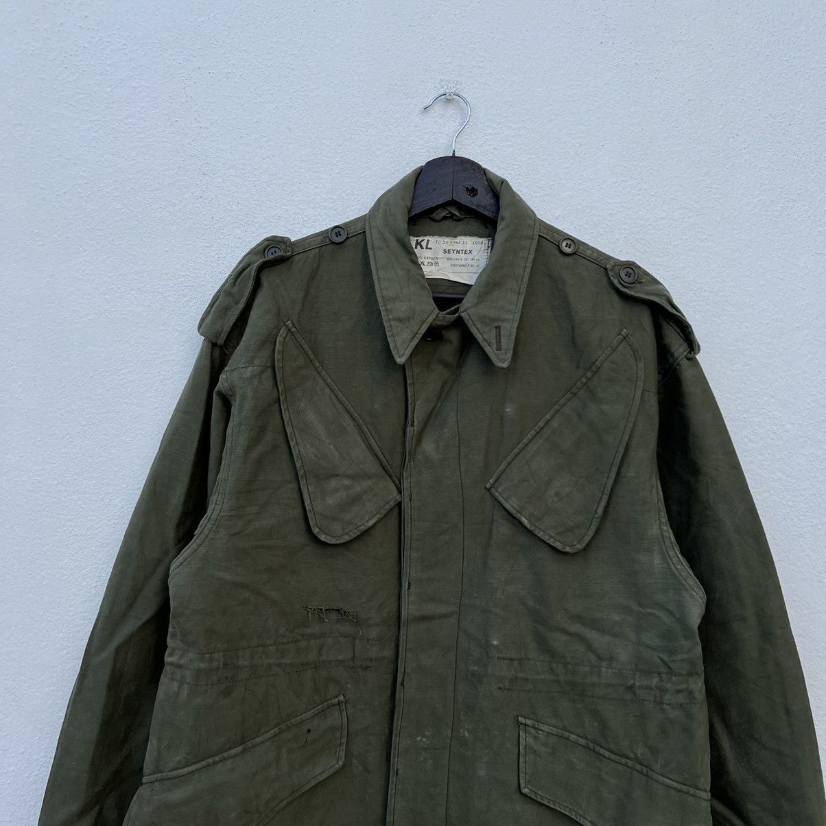 Vintage VINTAGE 79’s SEYNTEX BORSTOMVANG CARGO JACKET MILITARY WEAR Size US M / EU 48-50 / 2 - 3 Thumbnail