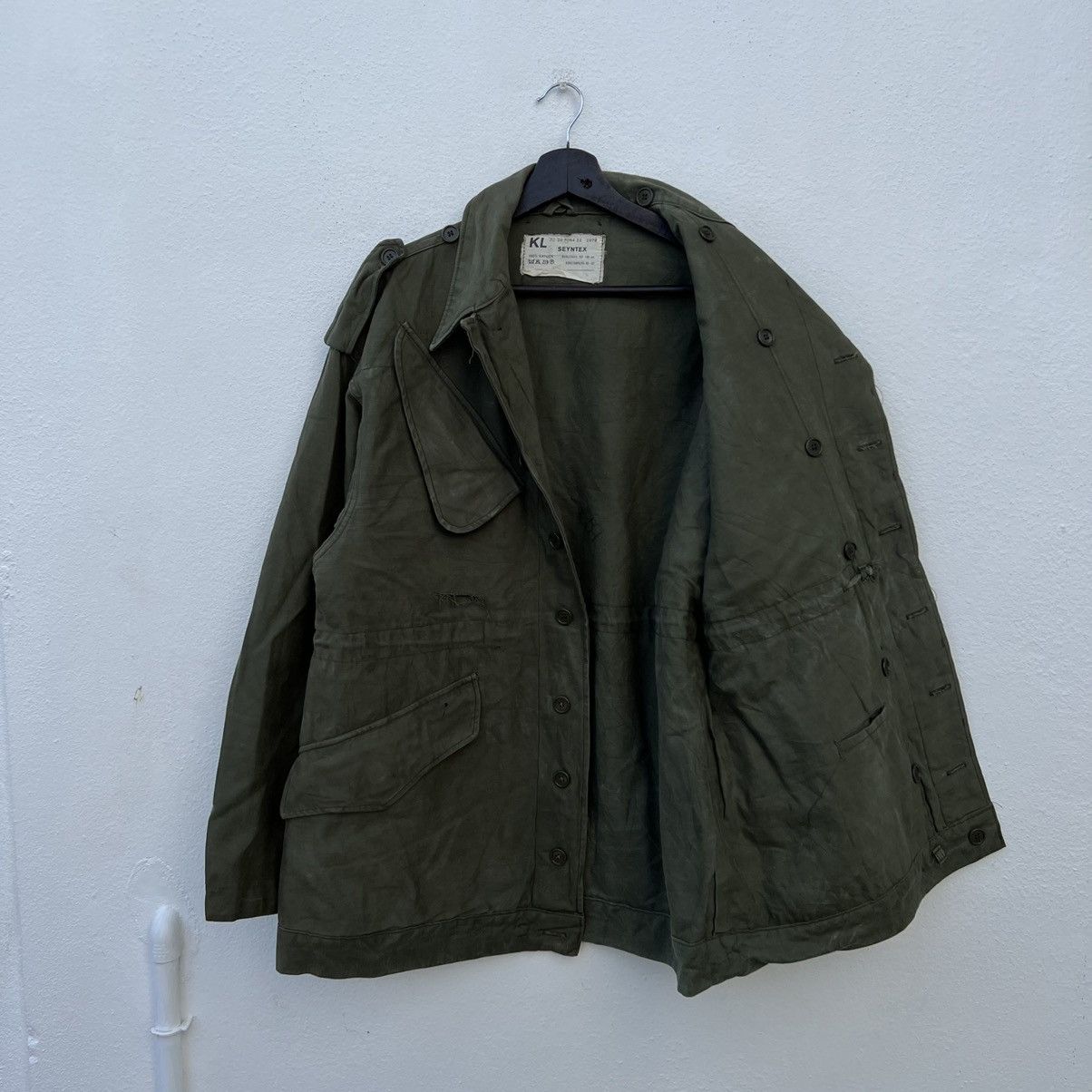 Vintage VINTAGE 79’s SEYNTEX BORSTOMVANG CARGO JACKET MILITARY WEAR Size US M / EU 48-50 / 2 - 12 Thumbnail