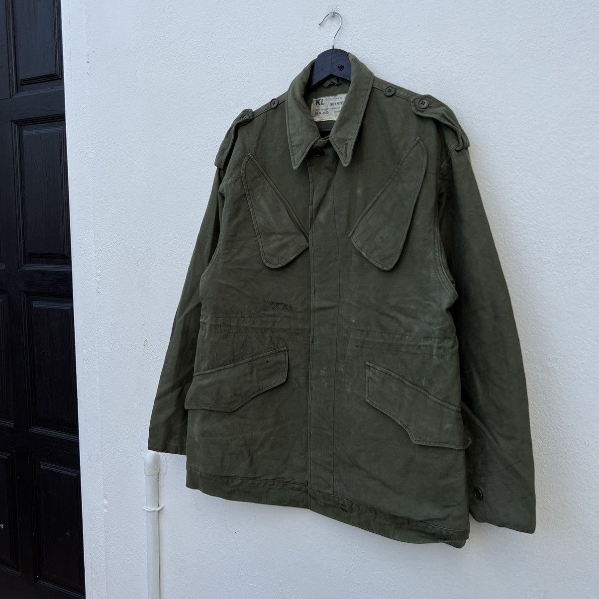 Vintage VINTAGE 79’s SEYNTEX BORSTOMVANG CARGO JACKET MILITARY WEAR Size US M / EU 48-50 / 2 - 2 Thumbnail