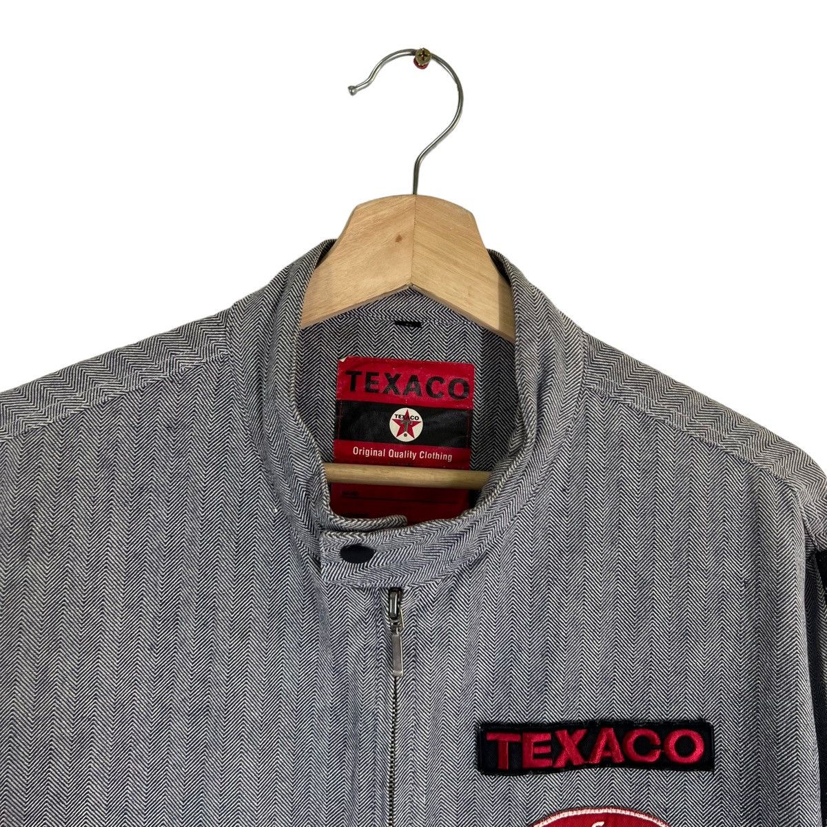 Japanese Brand VINTAGE TEXACO HIKORY CHORE JACKET RACER FULL PATCH Size US L / EU 52-54 / 3 - 5 Thumbnail