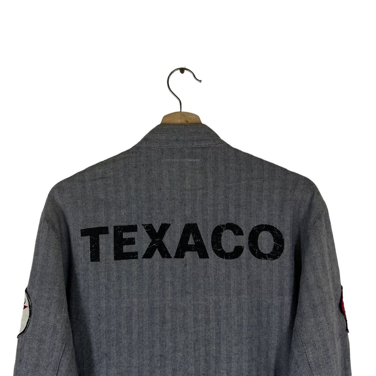 Japanese Brand VINTAGE TEXACO HIKORY CHORE JACKET RACER FULL PATCH Size US L / EU 52-54 / 3 - 6 Thumbnail