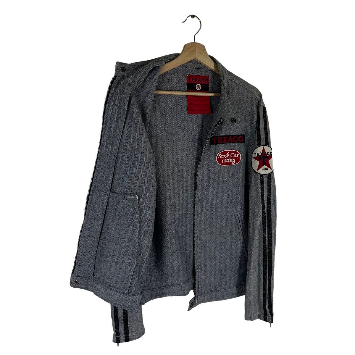 Japanese Brand VINTAGE TEXACO HIKORY CHORE JACKET RACER FULL PATCH Size US L / EU 52-54 / 3 - 12 Thumbnail