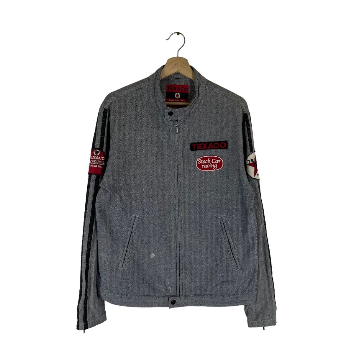 Japanese Brand VINTAGE TEXACO HIKORY CHORE JACKET RACER FULL PATCH Size US L / EU 52-54 / 3 - 1 Thumbnail