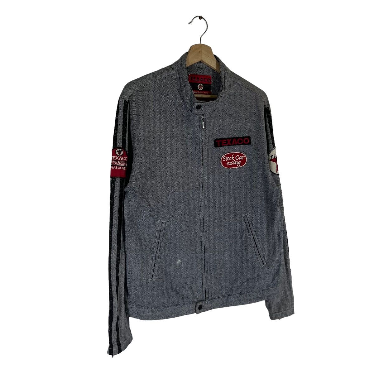 Japanese Brand VINTAGE TEXACO HIKORY CHORE JACKET RACER FULL PATCH Size US L / EU 52-54 / 3 - 4 Thumbnail