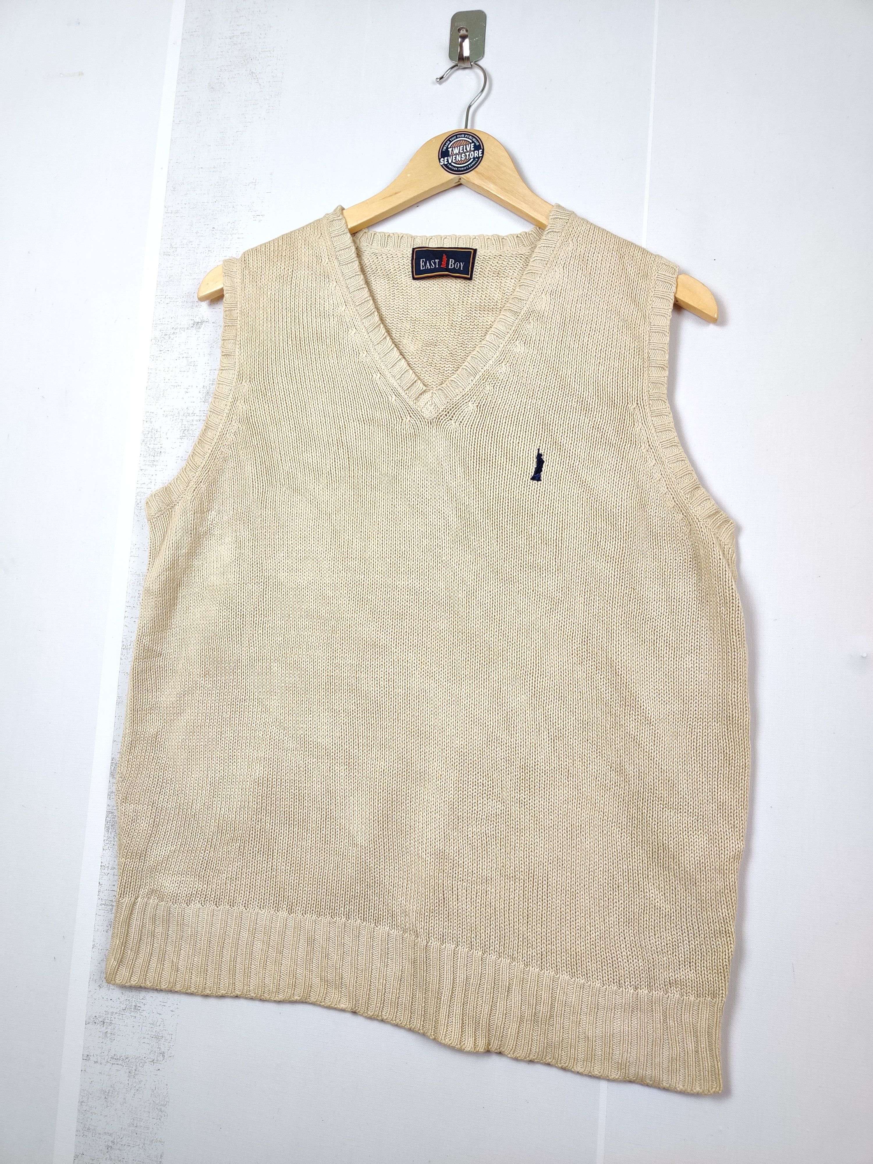 Japanese Brand Vintage East Boy Knit Vest Size US M / EU 48-50 / 2 - 2 Thumbnail
