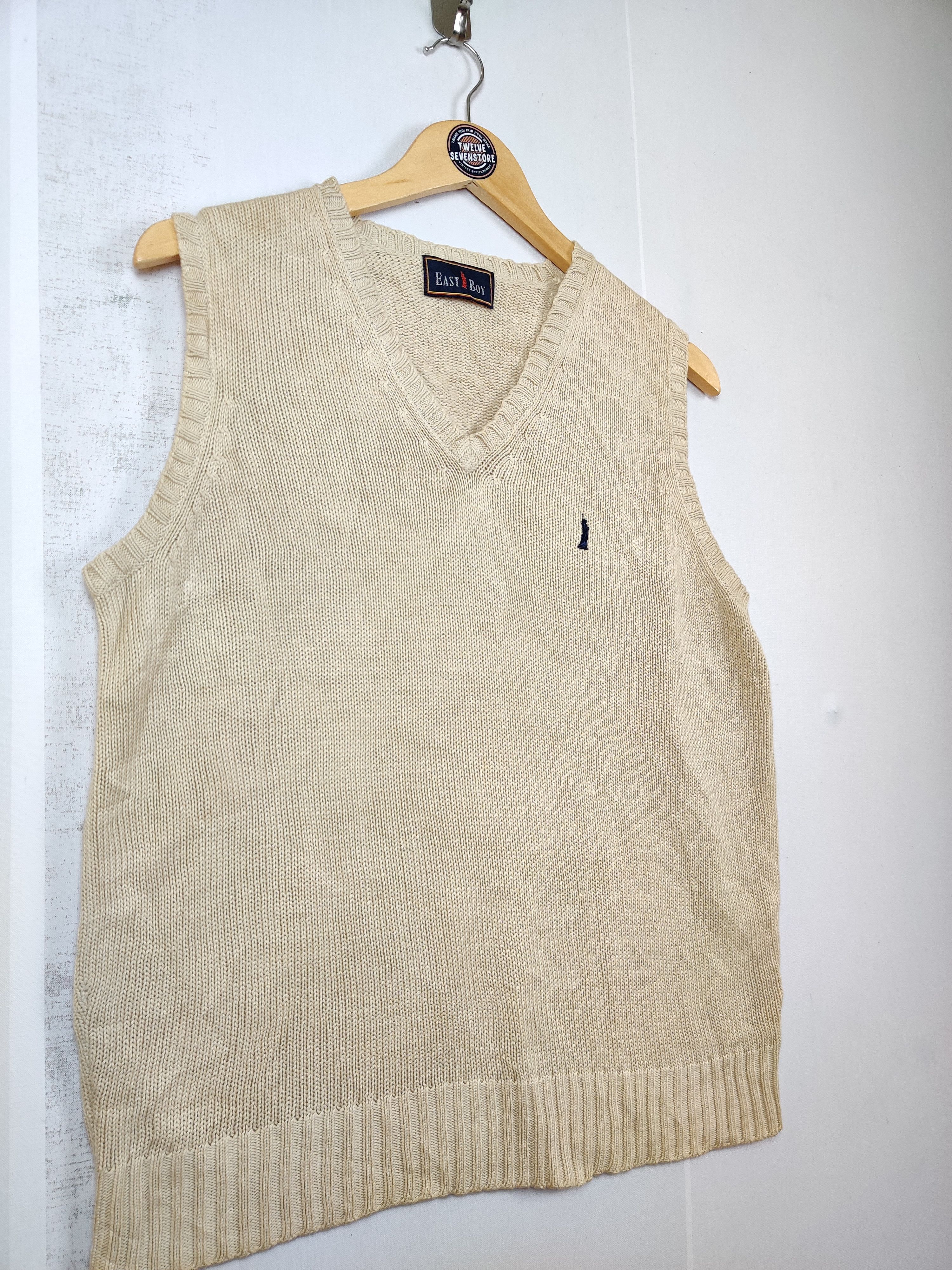 Japanese Brand Vintage East Boy Knit Vest Size US M / EU 48-50 / 2 - 4 Thumbnail
