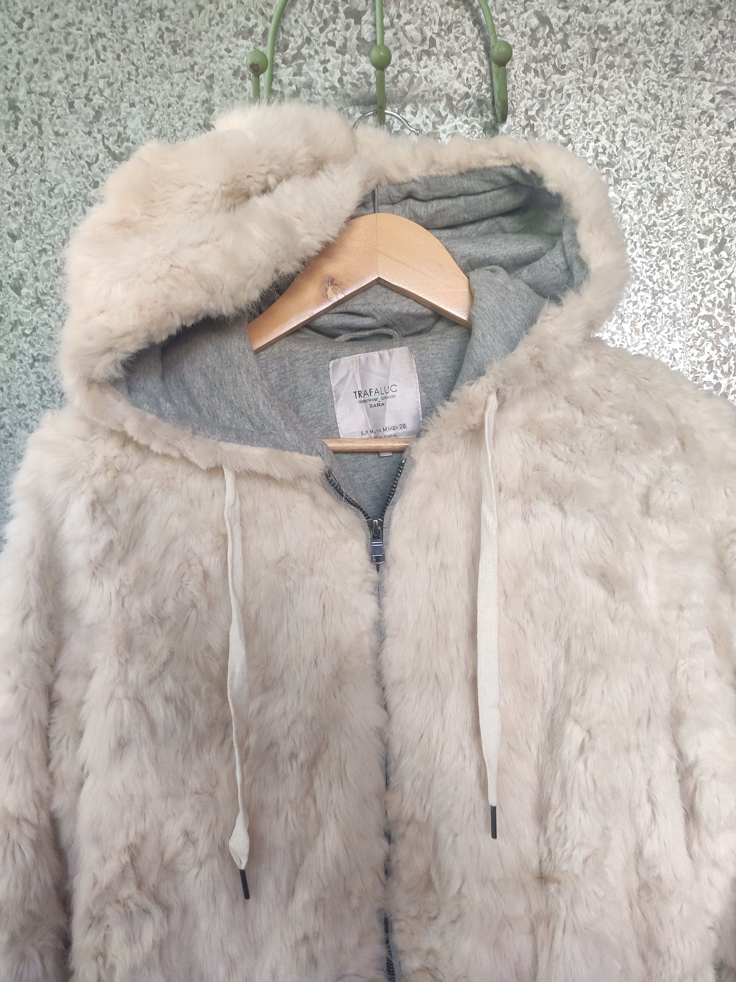 Zara Zara mink fur coat jacket hoodies Size US M / EU 48-50 / 2 - 2 Thumbnail