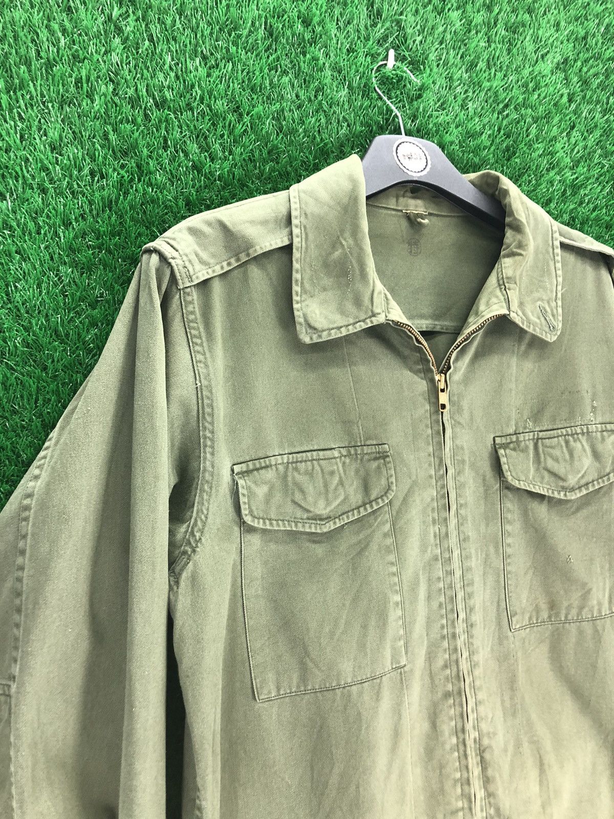 Japanese Brand Vintage 80's Japan Military OG Jacket Zip Up Size US M / EU 48-50 / 2 - 2 Thumbnail