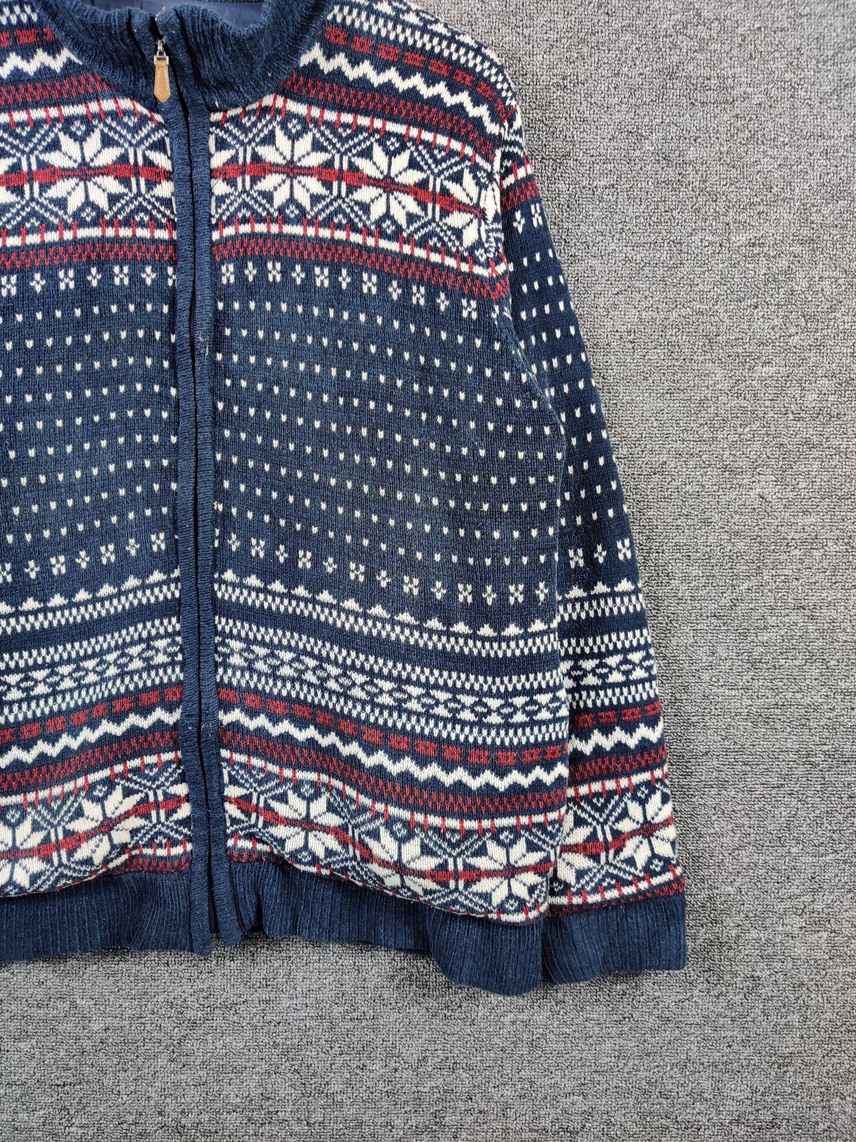 Vintage Vintage Navajo Knit Zipper Sweater Size US L / EU 52-54 / 3 - 3 Thumbnail