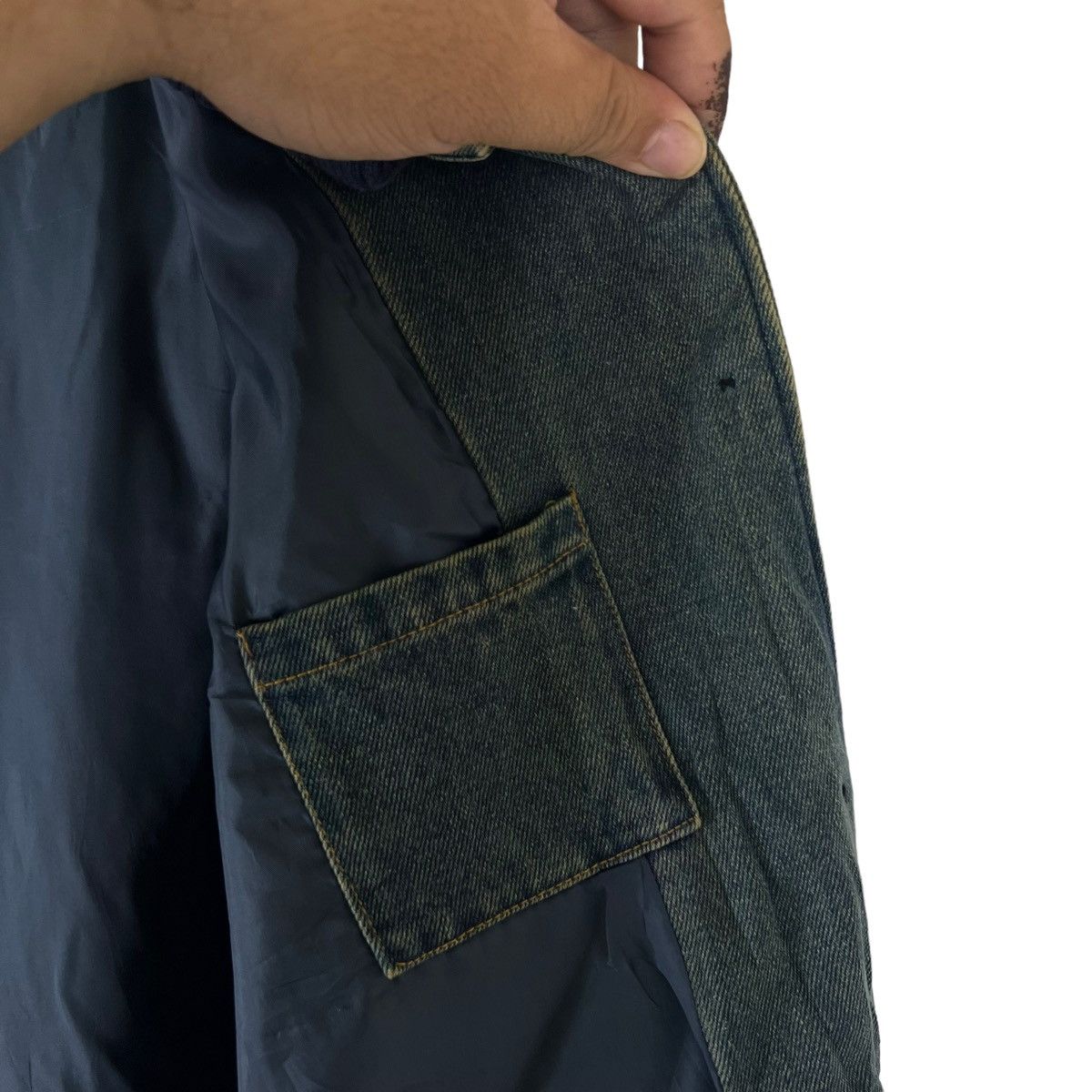 Japanese Brand VINTAGE DENIM JACKET TRIPLE RUND JAPAN Size US M / EU 48-50 / 2 - 8 Thumbnail