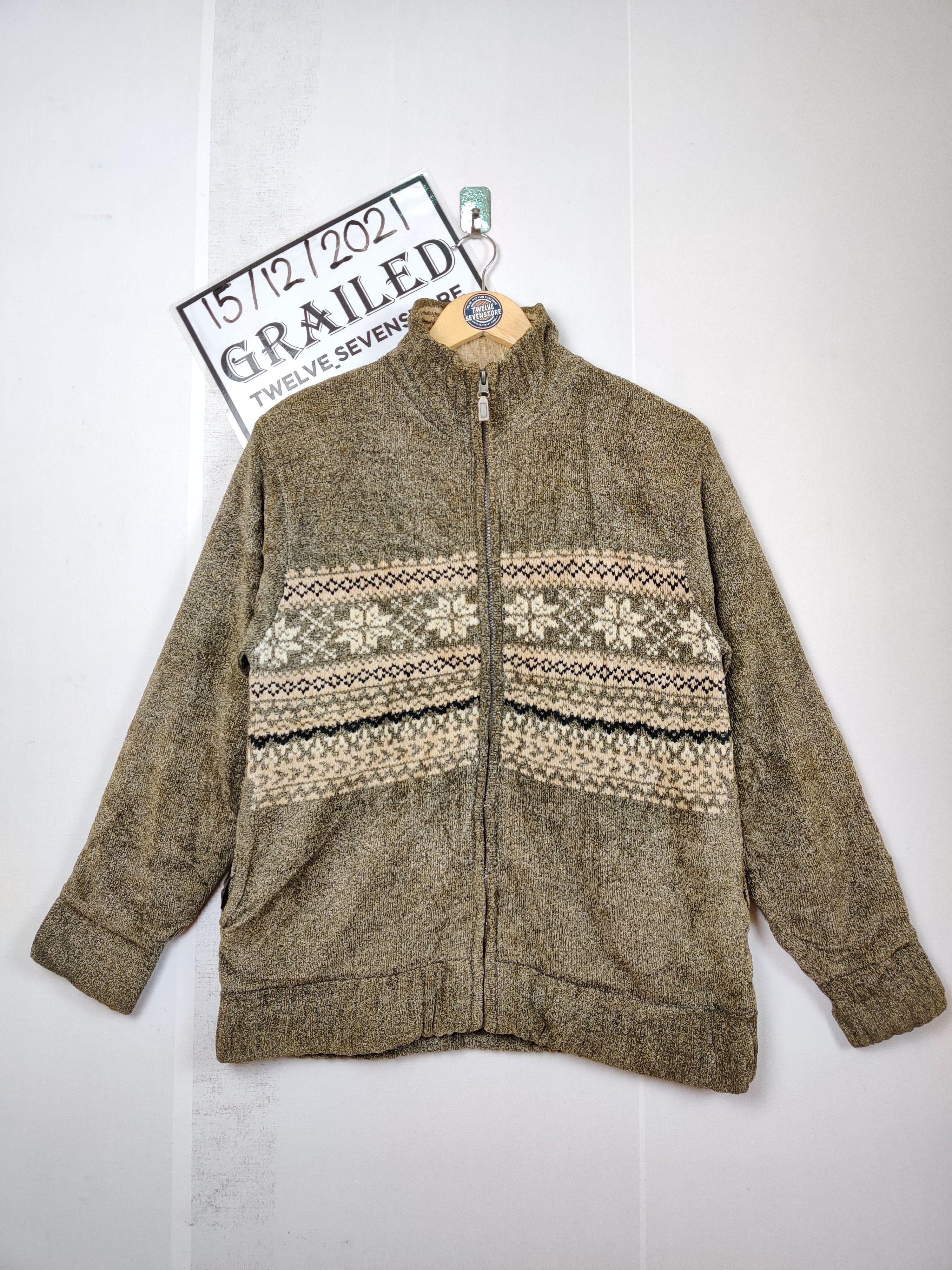 Japanese Brand Vintaige Club Navajo Zipper Knitwear Size US M / EU 48-50 / 2 - 1 Thumbnail