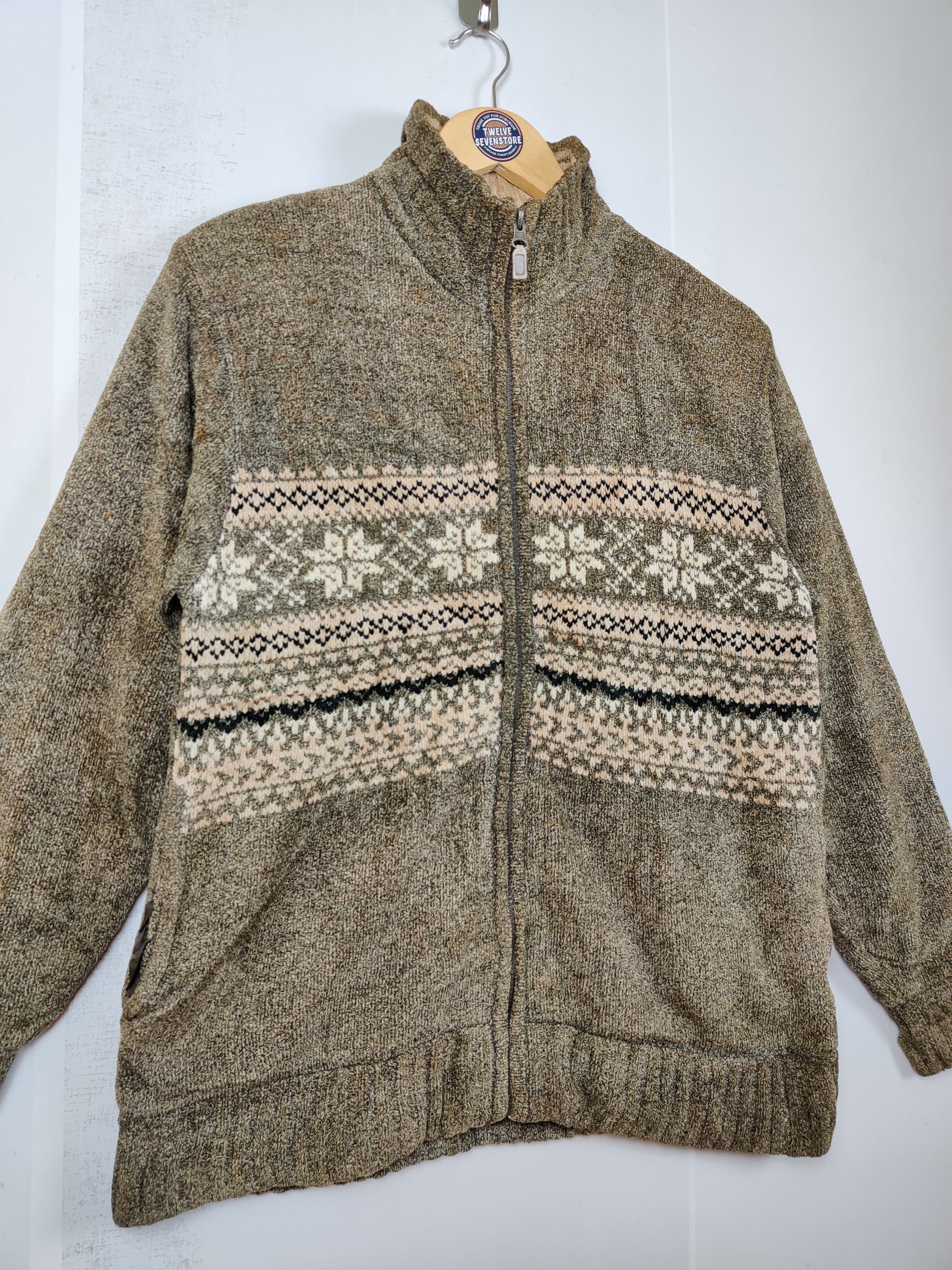 Japanese Brand Vintaige Club Navajo Zipper Knitwear Size US M / EU 48-50 / 2 - 4 Thumbnail