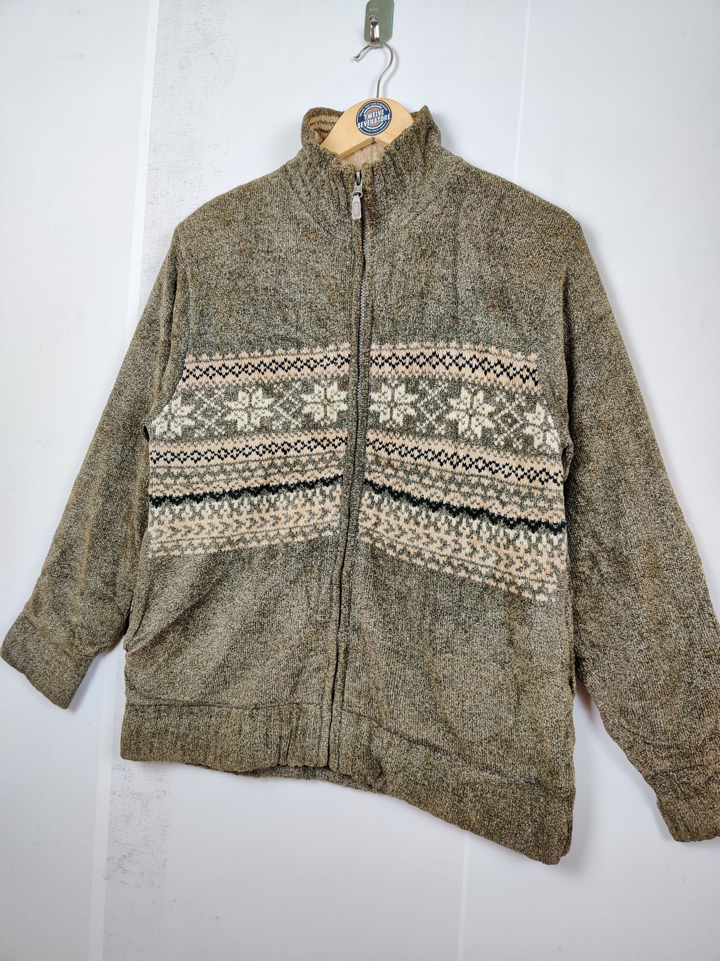 Japanese Brand Vintaige Club Navajo Zipper Knitwear Size US M / EU 48-50 / 2 - 2 Thumbnail