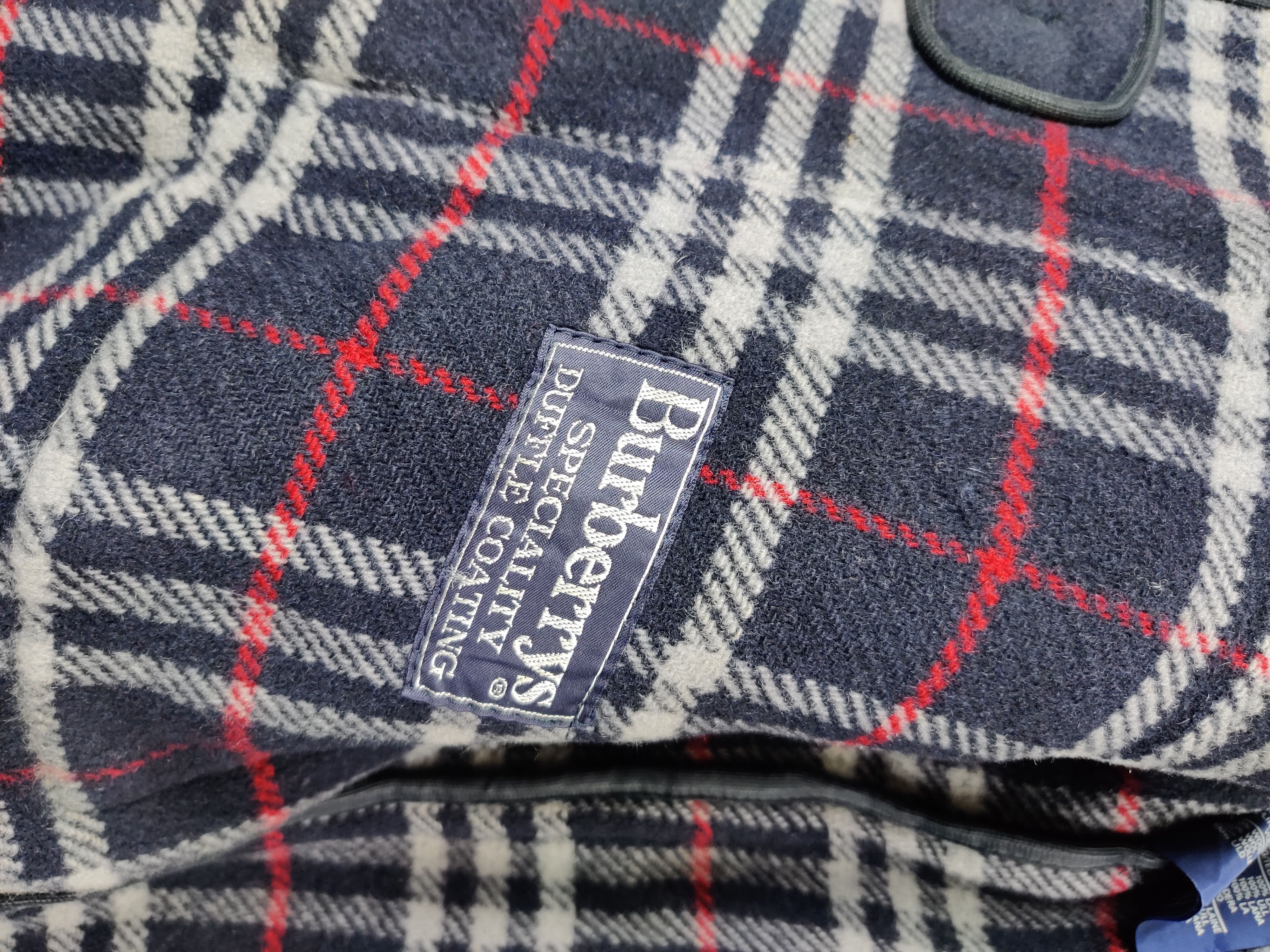 Burberry Vintage Burberry Wool Duffle Heavy Hooded Coat Size US XXL / EU 58 / 5 - 10 Thumbnail