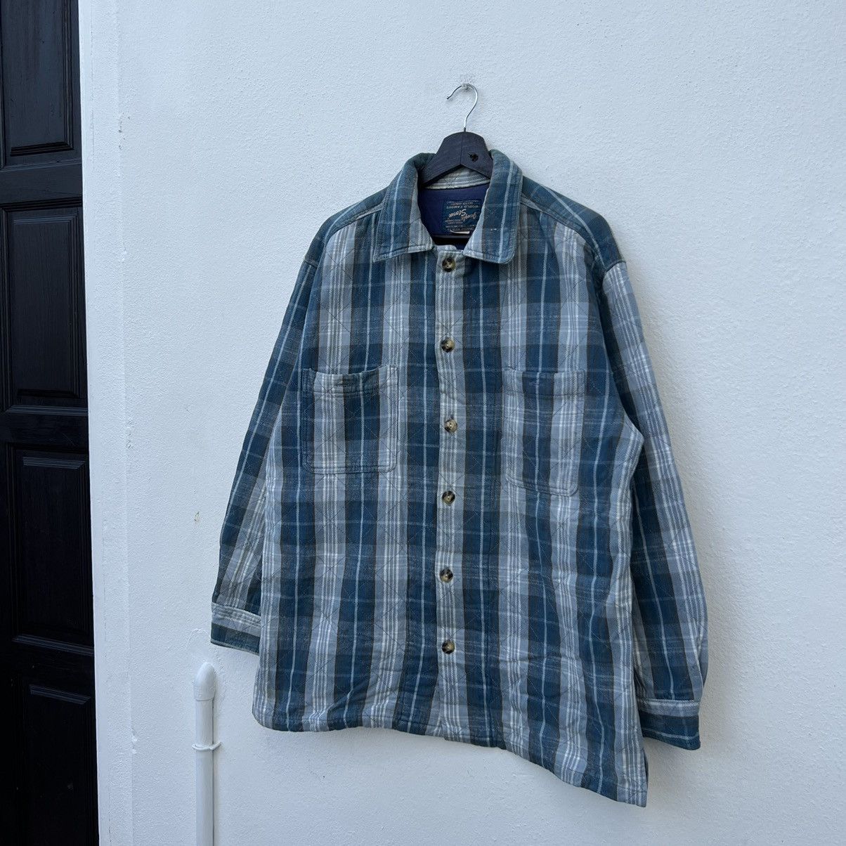Flannel VINTAGE JUNGLE STORM TARTAN DESIGN FLANNEL JACKET JAPAN Size US L / EU 52-54 / 3 - 2 Thumbnail