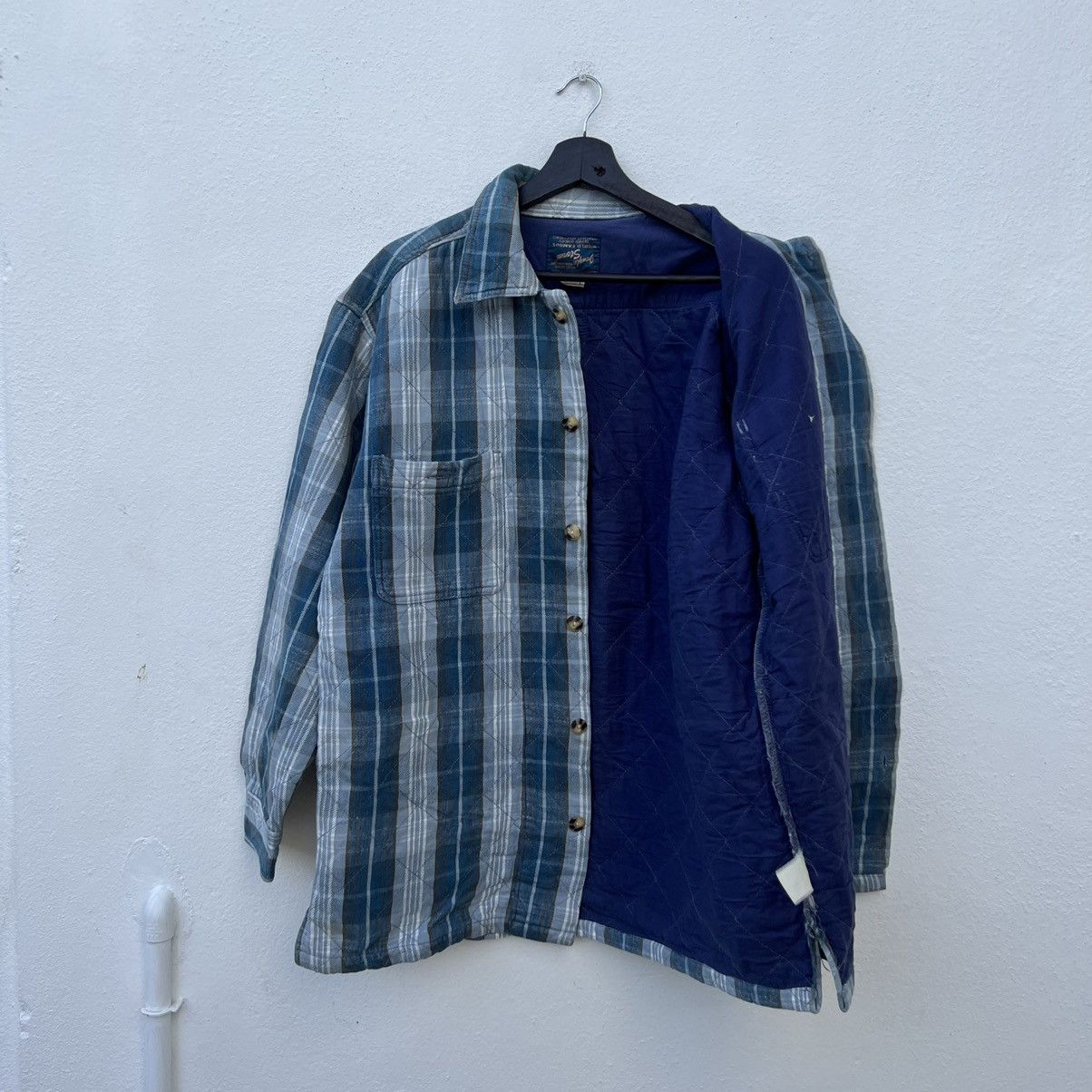Flannel VINTAGE JUNGLE STORM TARTAN DESIGN FLANNEL JACKET JAPAN Size US L / EU 52-54 / 3 - 9 Thumbnail